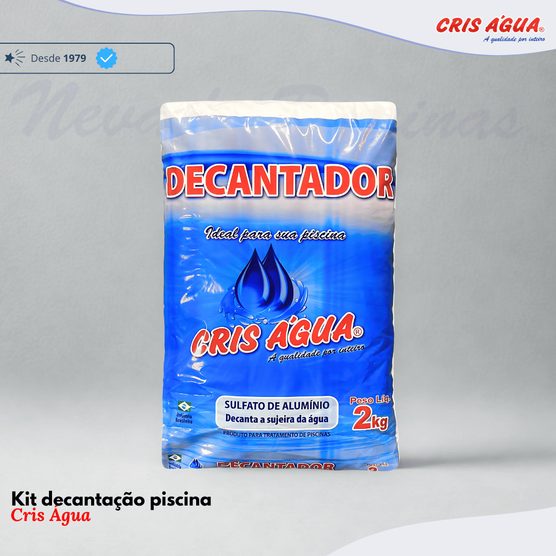 Decantador Sulfato de Alumínio 2kg Cris Água - Nevada Piscinas