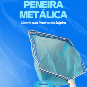 Peneira de Metal para Limpeza de Piscina